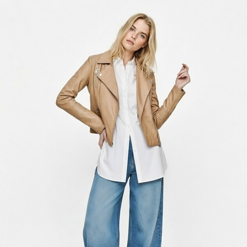 Chaqueta Eco Cuero
Origen Danes 
Tallas S 
Precio: $ 3.990