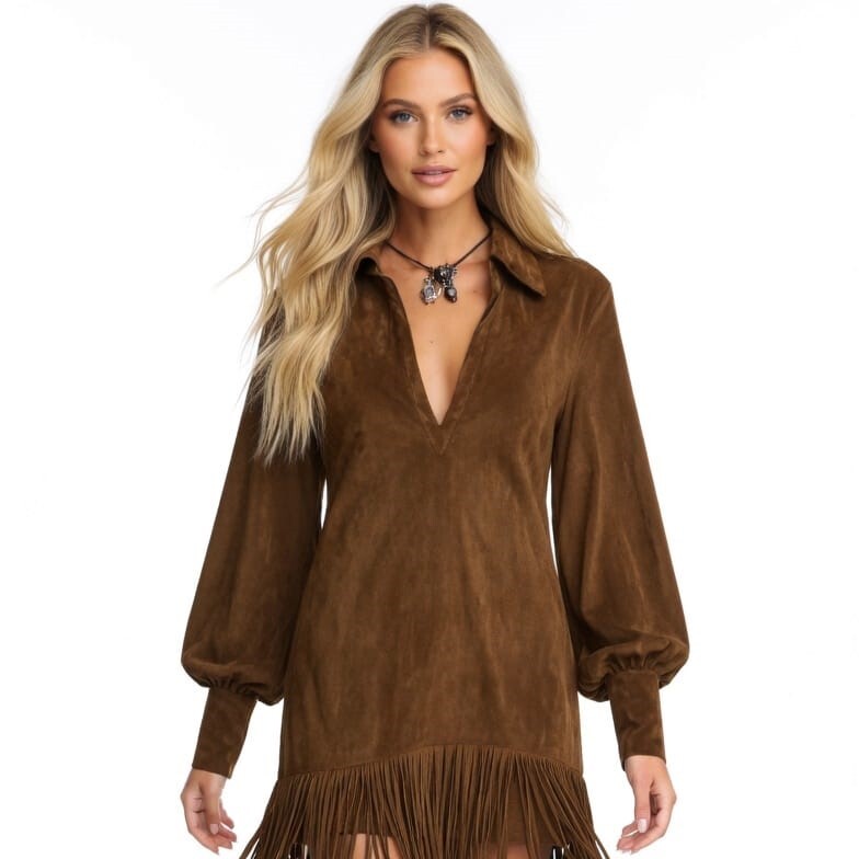 MILANO
Vestido en faux suede (Suedette)
Talle L
